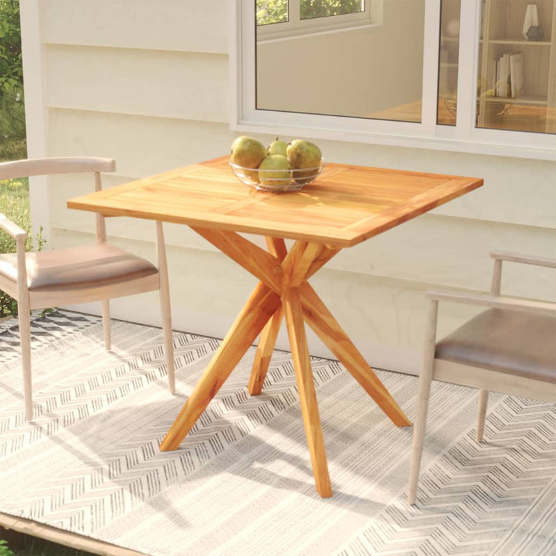 Tuintafel 85x85x75 cm massief acaciahout MeubelReus