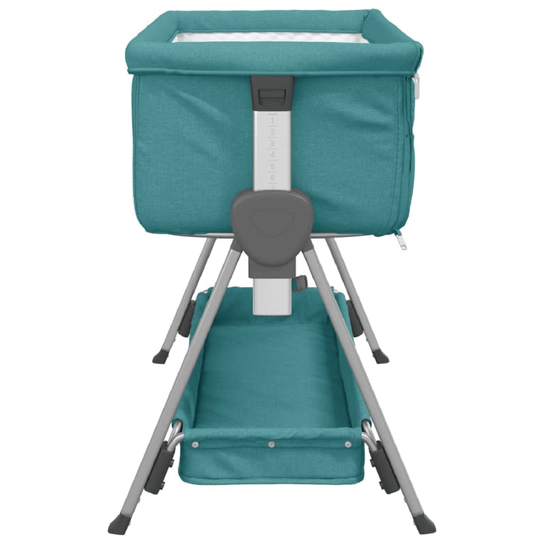 Babybox met matras linnen groen MeubelReus