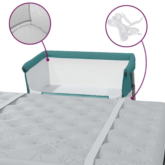 Babybox met matras linnen groen MeubelReus