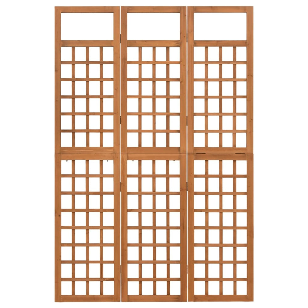 Kamerscherm/trellis met 3 panelen 121x180,5 cm vurenhout MeubelReus