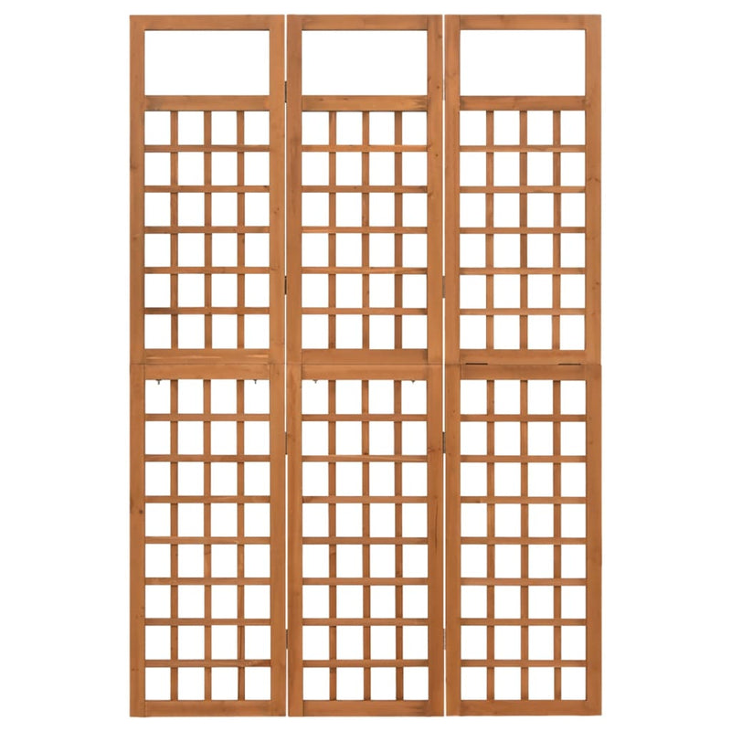 Kamerscherm/trellis met 3 panelen 121x180,5 cm vurenhout MeubelReus