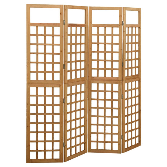 Kamerscherm/trellis met 4 panelen161x180 cm massief vurenhout MeubelReus
