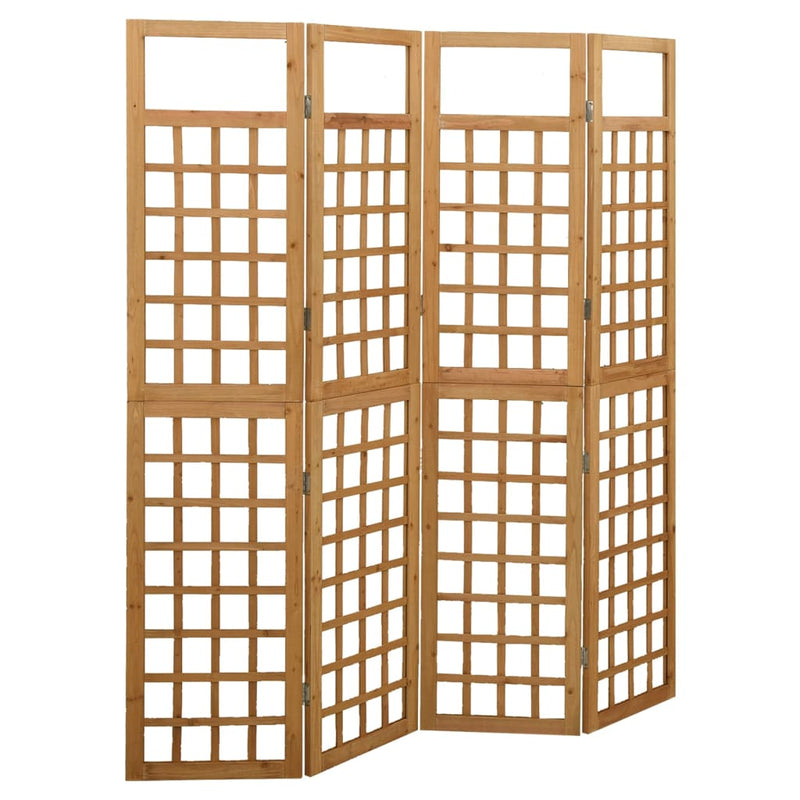 Kamerscherm/trellis met 4 panelen161x180 cm massief vurenhout MeubelReus