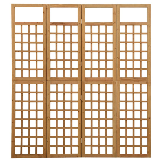 Kamerscherm/trellis met 4 panelen161x180 cm massief vurenhout MeubelReus