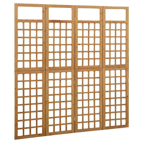 Kamerscherm/trellis met 4 panelen161x180 cm massief vurenhout MeubelReus