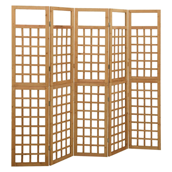 Kamerscherm/trellis met 5 panelen 201,5x180 cm vurenhout MeubelReus