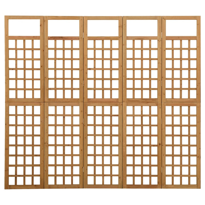 Kamerscherm/trellis met 5 panelen 201,5x180 cm vurenhout MeubelReus