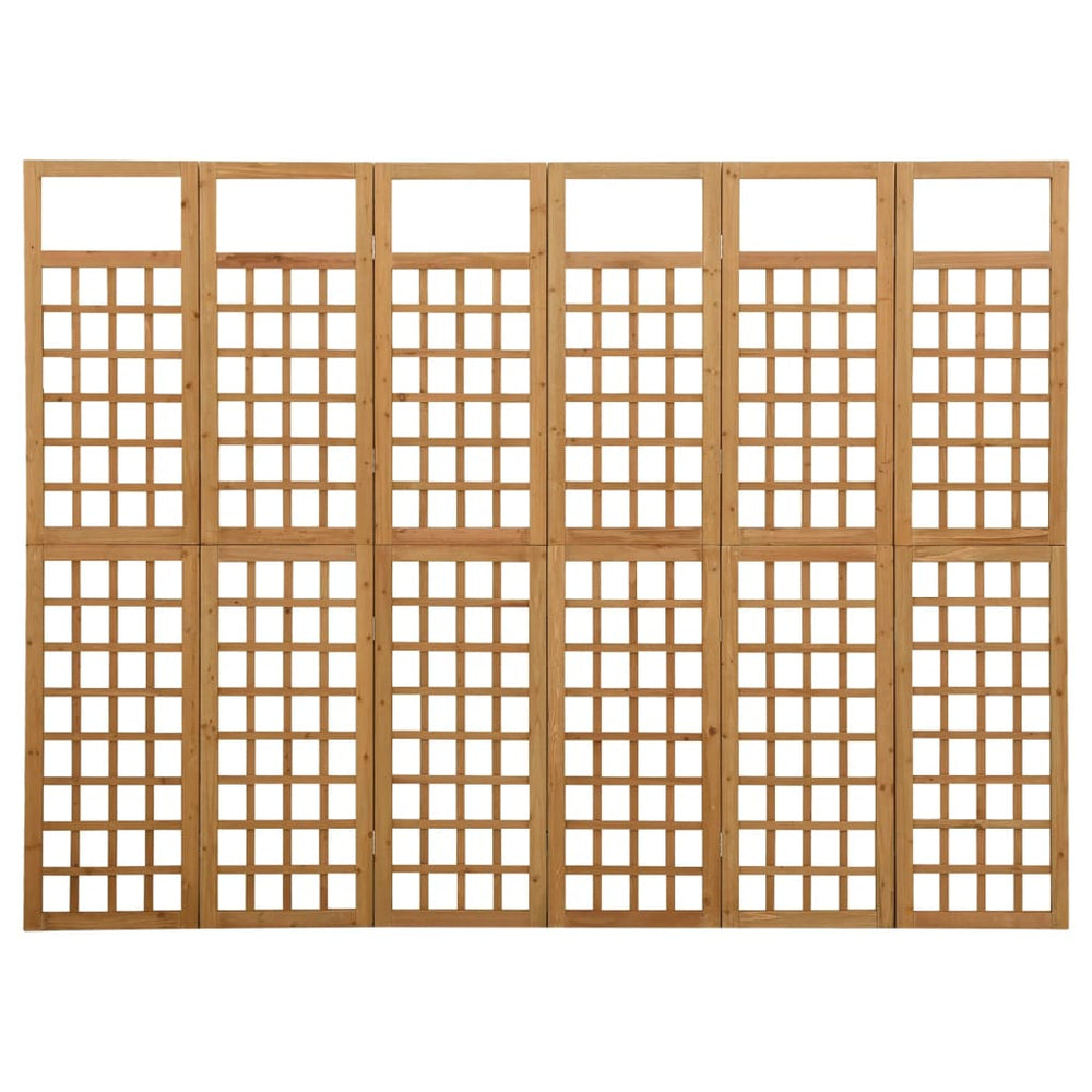 Kamerscherm/trellis met 6 panelen 242,5x180 cm vurenhout MeubelReus
