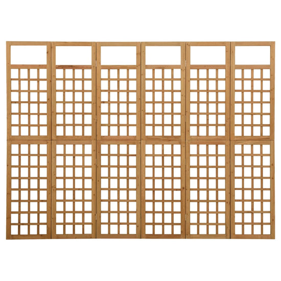 Kamerscherm/trellis met 6 panelen 242,5x180 cm vurenhout MeubelReus