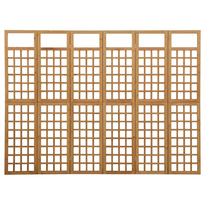 Kamerscherm/trellis met 6 panelen 242,5x180 cm vurenhout MeubelReus