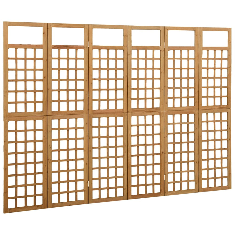 Kamerscherm/trellis met 6 panelen 242,5x180 cm vurenhout MeubelReus