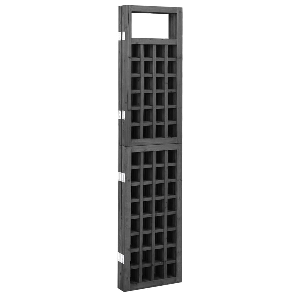 Kamerscherm/trellis met 3 panelen 121x180 cm vurenhout zwart MeubelReus