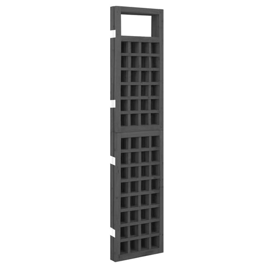 Kamerscherm/trellis met 4 panelen161x180 cm vurenhout zwart MeubelReus