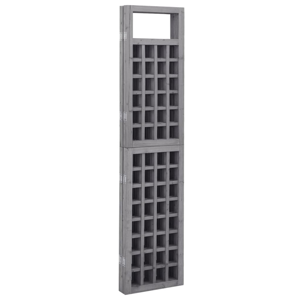 Kamerscherm/trellis met 3 panelen 121x180 cm vurenhout grijs MeubelReus