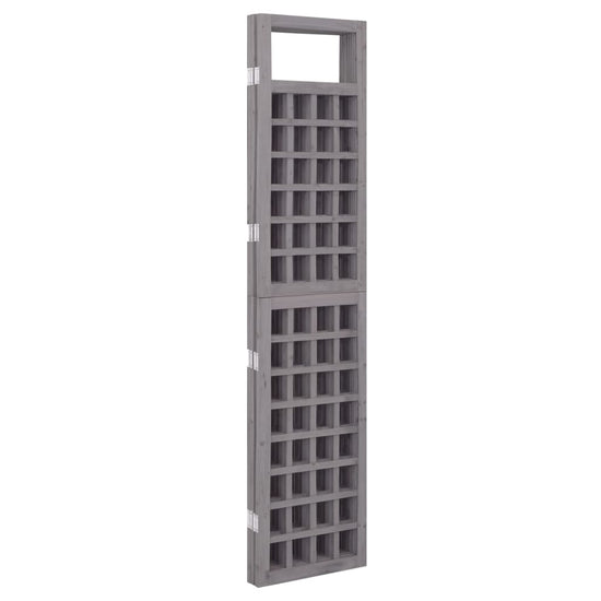 Kamerscherm/trellis met 4 panelen161x180 cm vurenhout grijs MeubelReus