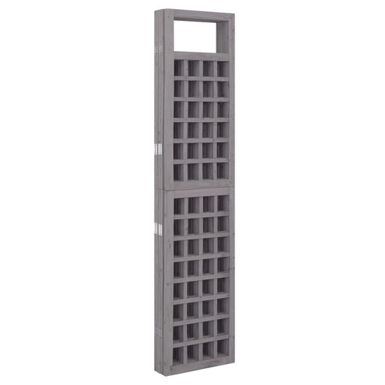 Kamerscherm/trellis met 5 panelen 201,5x180 cm vurenhout grijs MeubelReus