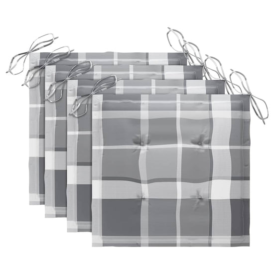 Tuinstoelen 4 st met kussens massief acaciahout MeubelReus