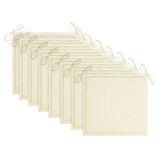 Tuinstoelen 8 st met kussens massief acaciahout MeubelReus