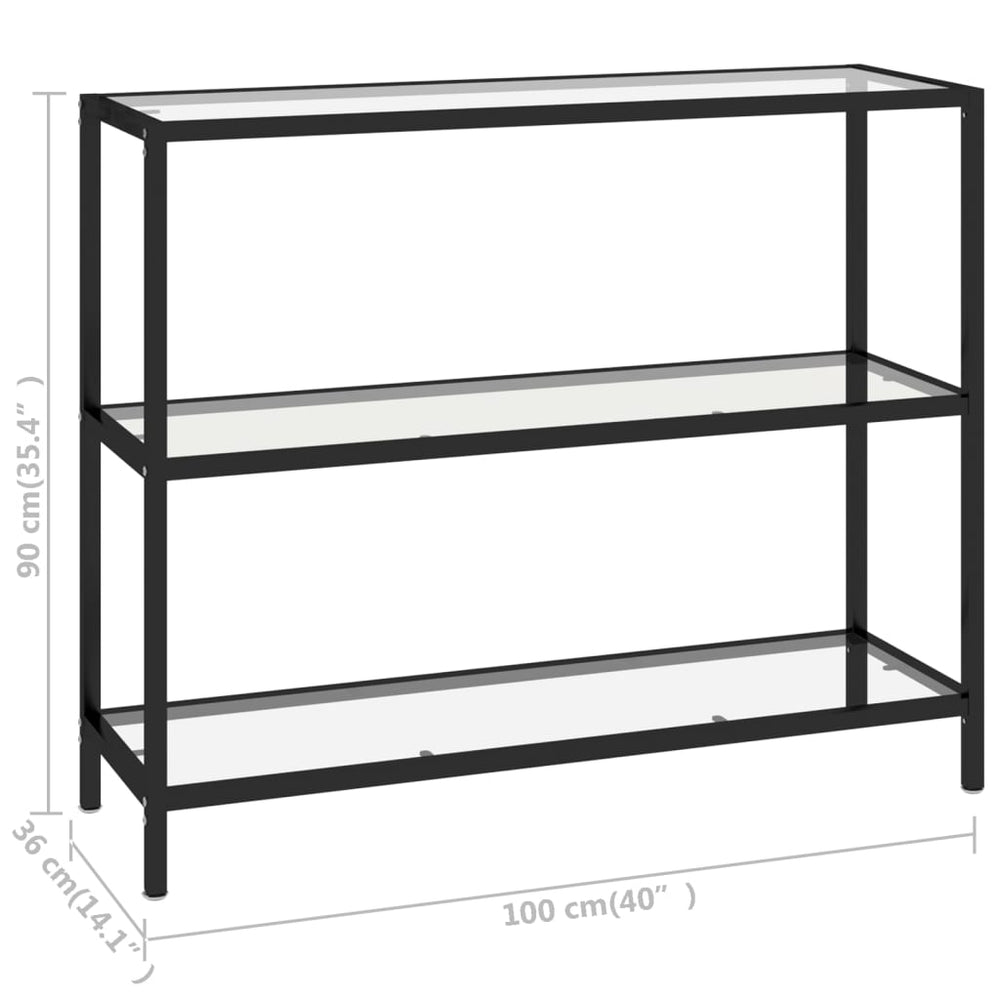 Schap 100x36x90 cm gehard glas MeubelReus