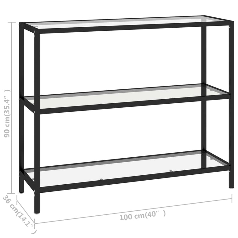Schap 100x36x90 cm gehard glas MeubelReus