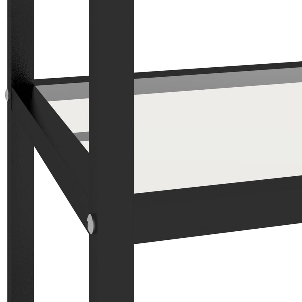 Schap 100x36x168 cm gehard glas transparant MeubelReus