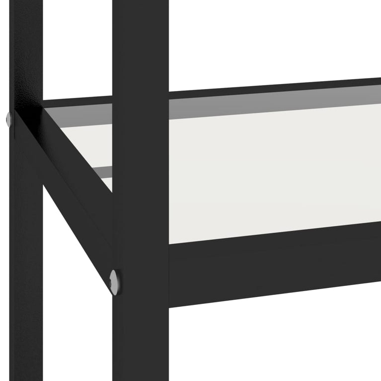 Schap 100x36x168 cm gehard glas transparant MeubelReus