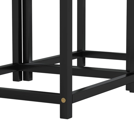 Salontafels 2 st MDF zwart en geel MeubelReus