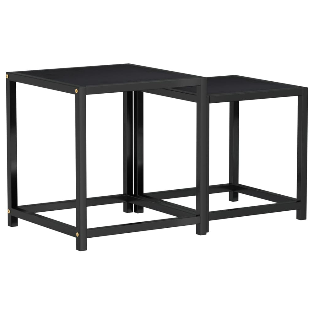 Salontafels 2 st MDF zwart MeubelReus