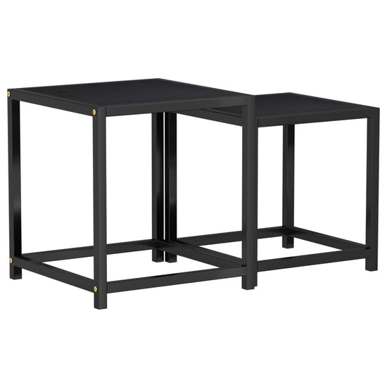 Salontafels 2 st MDF zwart MeubelReus