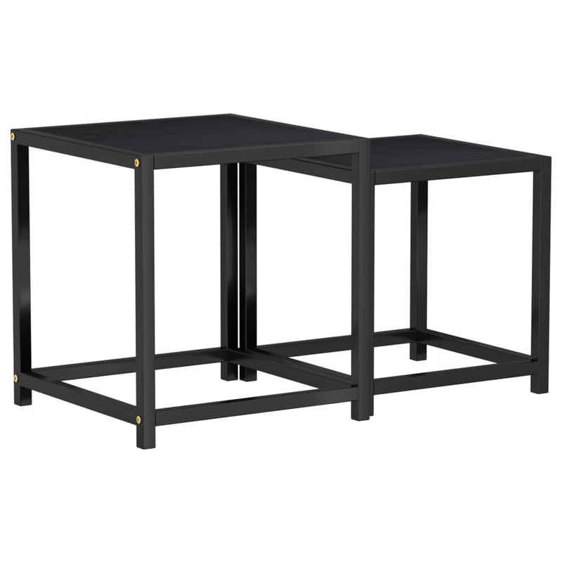 Salontafels 2 st MDF zwart MeubelReus