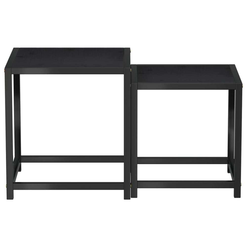 Salontafels 2 st MDF zwart MeubelReus