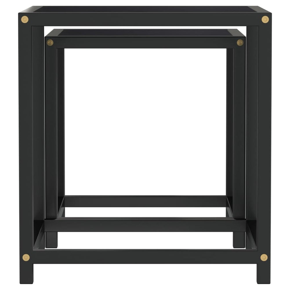 Salontafels 2 st MDF zwart MeubelReus