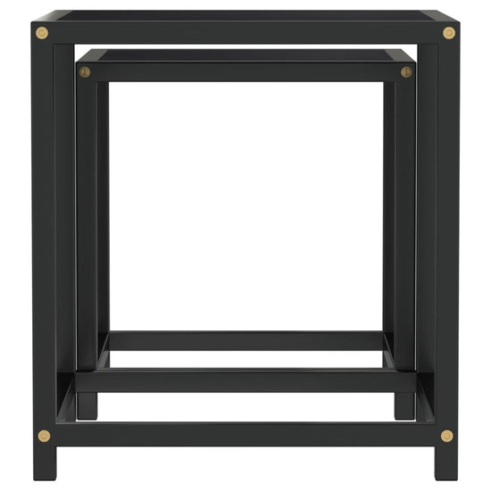 Salontafels 2 st MDF zwart MeubelReus
