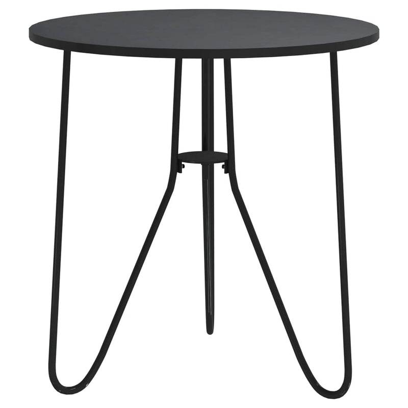 Salontafel 48 cm MDF en ijzer zwart MeubelReus