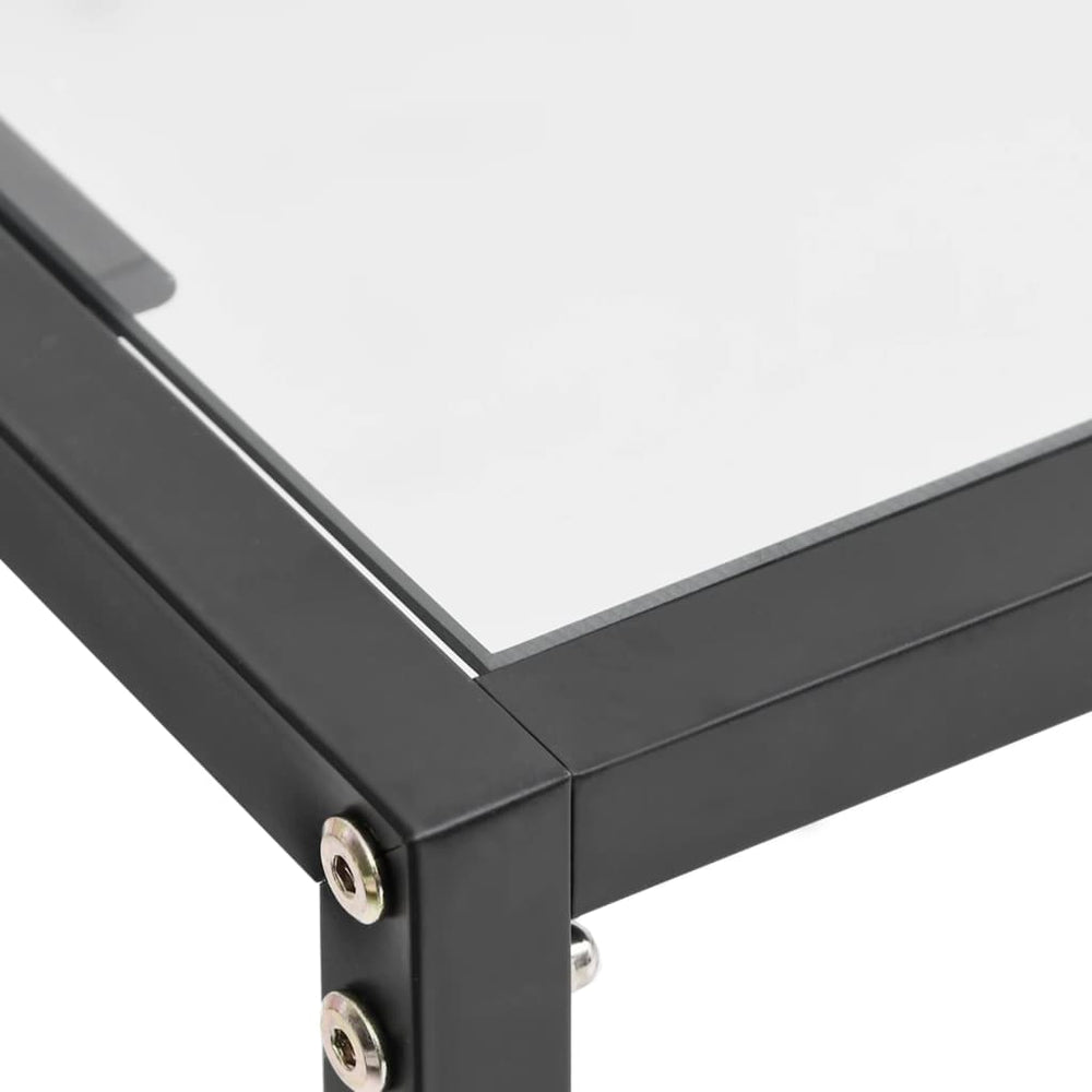 Wandtafel 160x35x75,5 cm gehard glas transparant MeubelReus