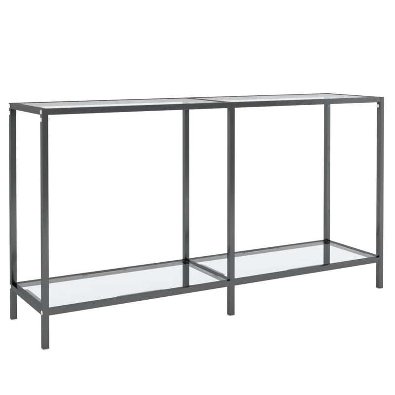 Wandtafel 140x35x75,5 cm gehard glas transparant MeubelReus