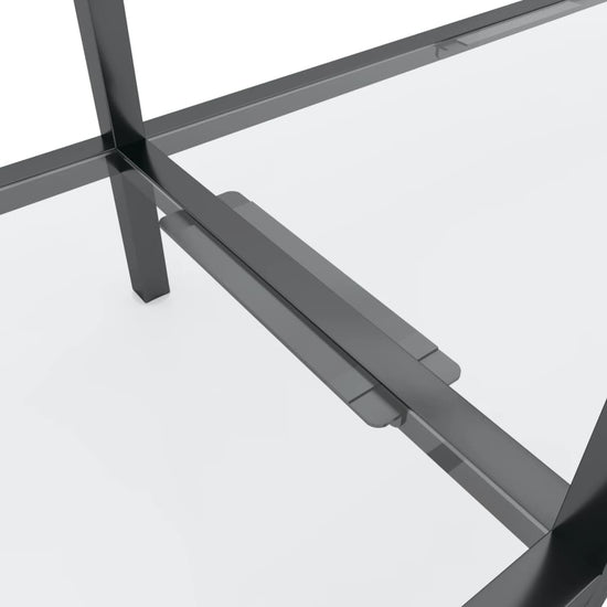 Wandtafel 140x35x75,5 cm gehard glas transparant MeubelReus