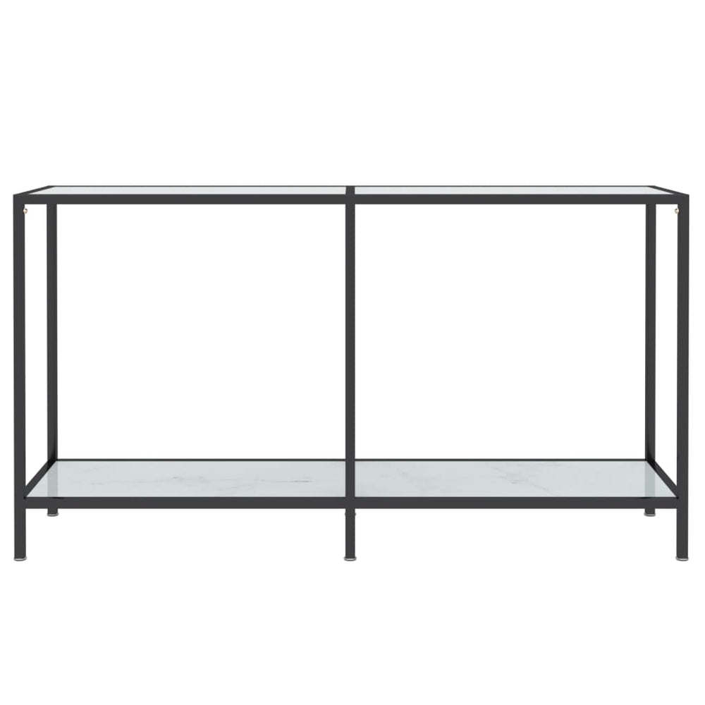 Wandtafel 140x35x75,5 cm gehard glas wit MeubelReus