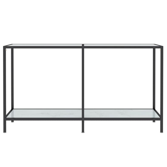 Wandtafel 140x35x75,5 cm gehard glas wit MeubelReus