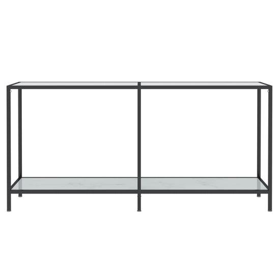 Wandtafel 160x35x75,5 cm gehard glas wit MeubelReus