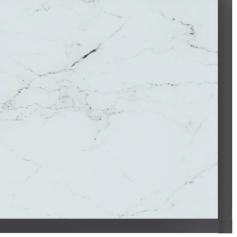 Wandtafel 160x35x75,5 cm gehard glas wit MeubelReus