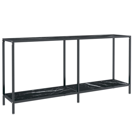 Wandtafel 160x35x75,5 cm gehard glas zwart MeubelReus