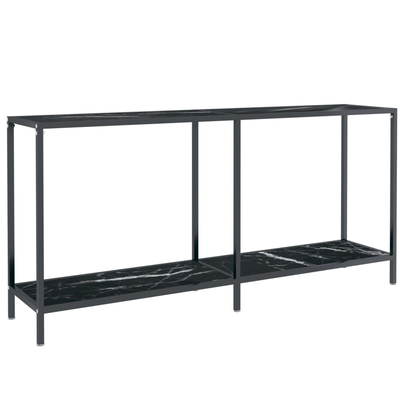Wandtafel 160x35x75,5 cm gehard glas zwart MeubelReus