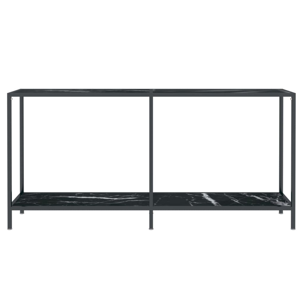 Wandtafel 160x35x75,5 cm gehard glas zwart MeubelReus