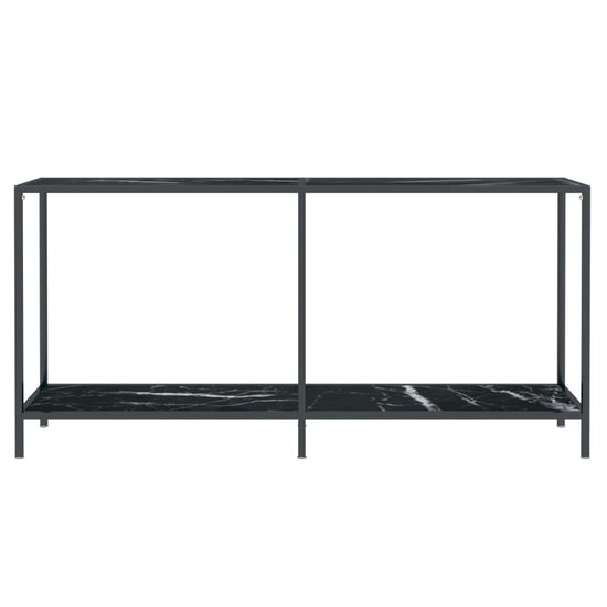 Wandtafel 160x35x75,5 cm gehard glas zwart MeubelReus