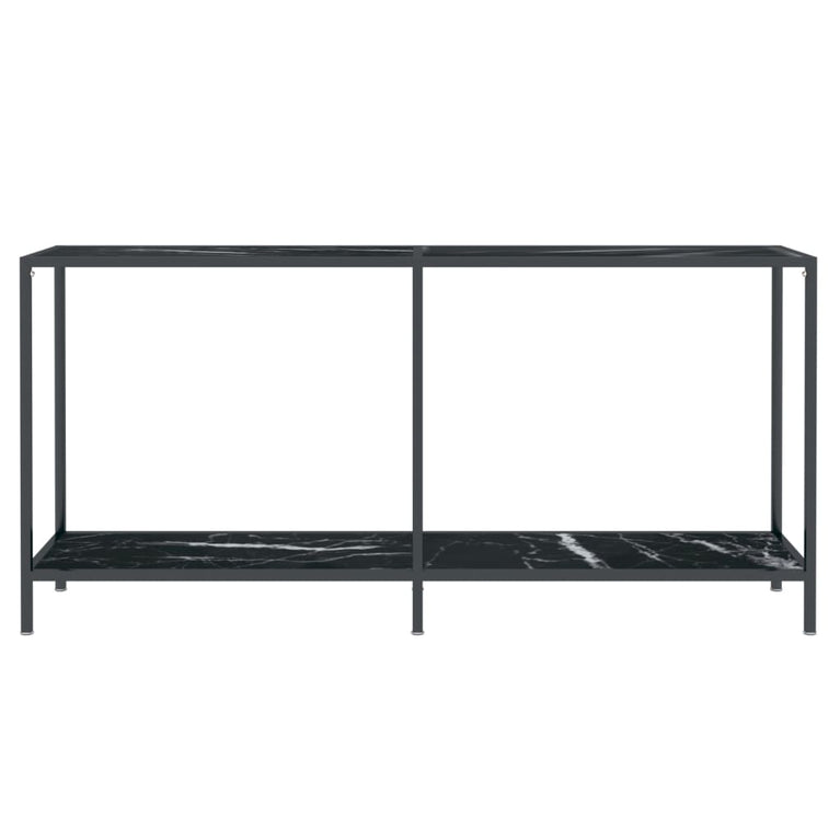 Wandtafel 160x35x75,5 cm gehard glas zwart MeubelReus
