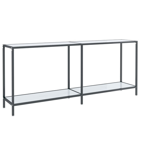 Wandtafel 180x35x75,5 cm gehard glas wit MeubelReus