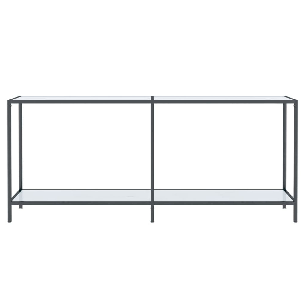 Wandtafel 180x35x75,5 cm gehard glas wit MeubelReus