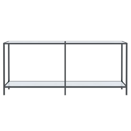 Wandtafel 180x35x75,5 cm gehard glas wit MeubelReus