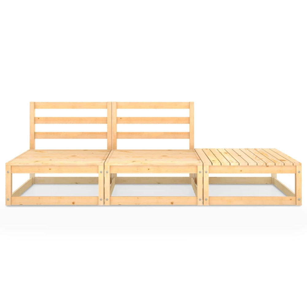 3-delige Loungeset massief grenenhout MeubelReus